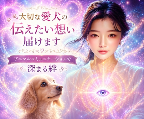 大切な愛犬の伝えたい想い届けます アニマルコミュニケーションで深まる絆 イメージ1