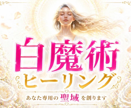 白魔術ヒーリング✦あなた専用の聖域を創ります ヒーリングと高次元結界でネガティブ・不調・停滞を徹底リセット イメージ1