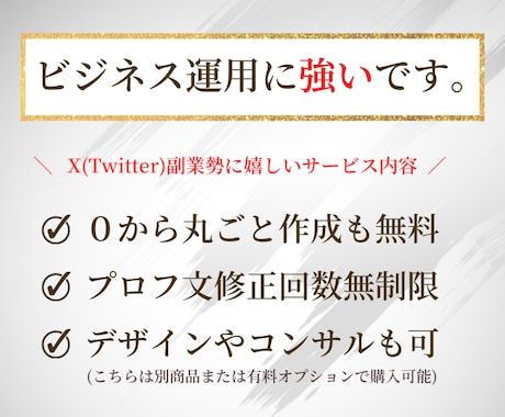 あなたのX(Twitter)プロフィール添削します 添削"だから"良い！あなたのXプロフィールをガチ添削します！ イメージ2