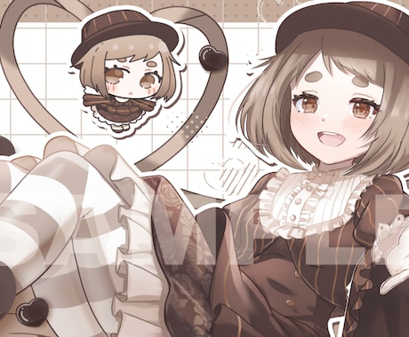 一枚絵描きます SNS・配信・グッズなどに使いやすいイラストを仕上げます！ イメージ2