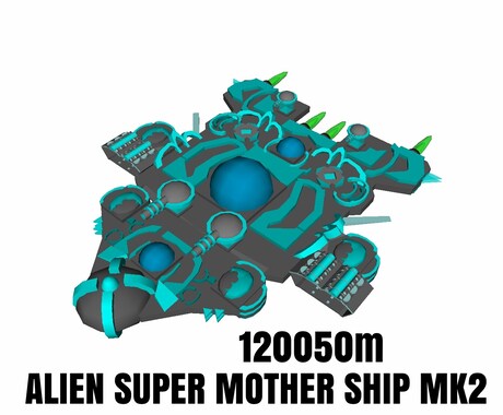 宇宙船達を販売します QUBISM3Dで作成した宇宙戦艦達です。 イメージ2