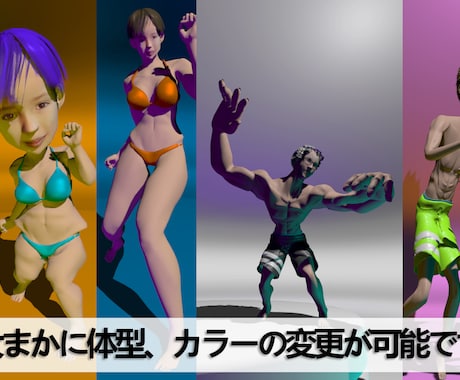 3DCG素体に顔写真を合成、動画作成します あなたのお顔でキレキレダンス動画! イメージ2