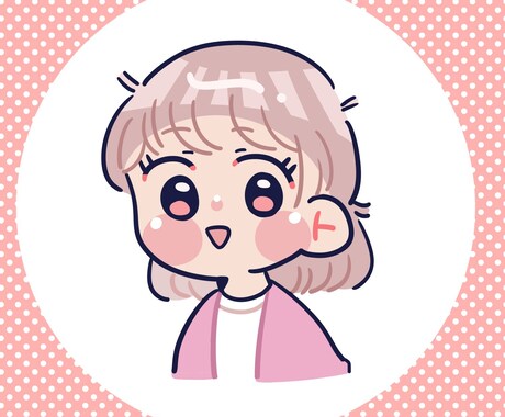 最短納品即日✎ナチュラルミニキャラアイコン描きます ナチュラルかわいい！アイコンをかわいくしたい方へ！ イメージ2