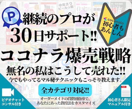 経験談多数！ココナラで継続的に稼ぐ方法教えます 対面＆マニュアルで安心！600件以上販売した私の全てを伝授 イメージ1