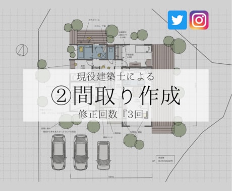 ２.一級建築士が住宅の間取りを一から作成提案します ＊修正回数3回＊おしゃれ･個性的･外観･家づくり･外構･耐震 イメージ1