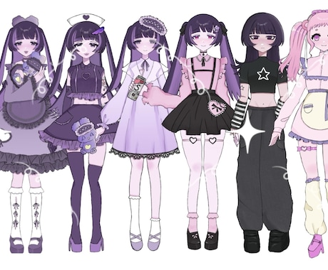 IRIAM立ち絵描きます IRIAM配信に使える立ち絵を描きます イメージ1