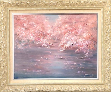 印象派のようなタッチのプロの画家が油絵を制作します サイズ:F6/額付/表紙絵/お部屋やオフィスに飾る絵/贈答品 イメージ2