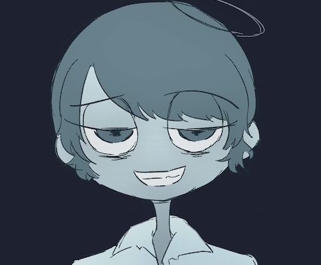 個性的でクールなアイコン描きます 個性的なアイコンで覚えられたいあなたに！　ラフ修正無料です。 イメージ1