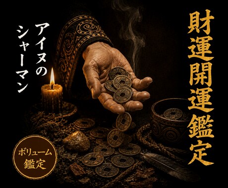 アイヌシャーマンが金運の流れを霊視します 【ボリューム鑑定】金運 お金 収入アップ引き寄せ 借金 開運 イメージ1