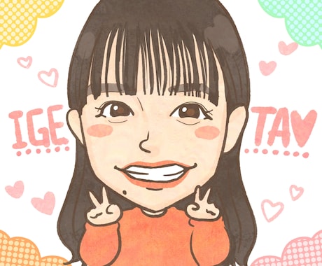 ふんわり可愛い似顔絵描きます SNSのアイコンに♡写真にない暖かみや彩りを♪ イメージ1
