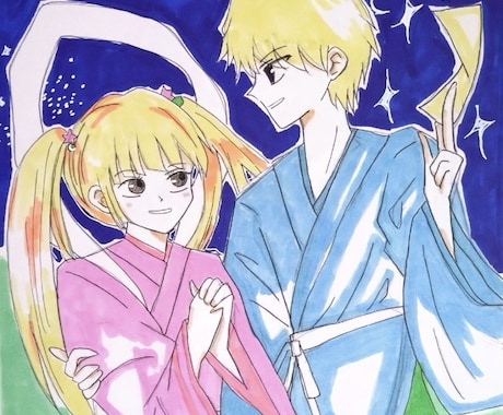 個人鑑賞用の、イラスト描きます 女性、男性、女の子、男の子描きます。 イメージ1