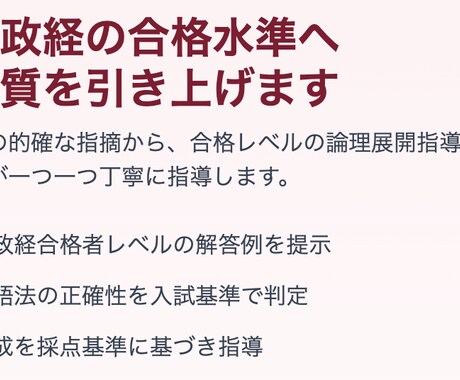 早稲田政経の自由英作1日で添削します 帰国子女による詳細な講評と添削をお付けします イメージ1