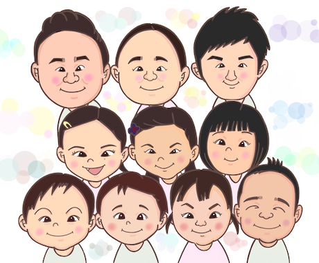 似顔絵を描きます ほっこり似顔絵でみなさんを笑顔にします。 イメージ1