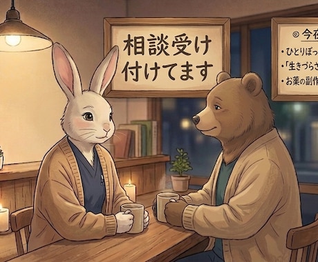 あなたの夜の保健室カフェ開店します 穏やかな気持ちで1週間、伴走するチャットです¨̮⃝ イメージ1
