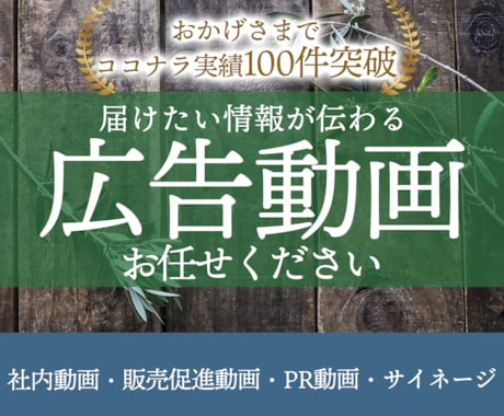 あなたの想いが「伝わる!」動画広告を制作します 動画広告・PR動画・社内動画など イメージ1