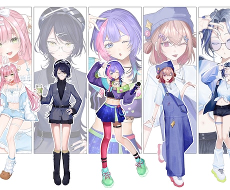 かっこよく映えるイラストをお描きいたします キービジュアルや等身イラストをお求めの方へ イメージ1