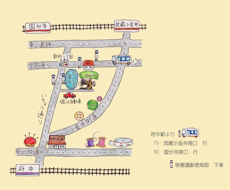 ほんわかイラストMapお描きします /イベントや案内図に楽しいマップで盛り上げます♪ イメージ2