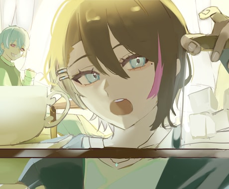 魅力的な一枚絵描きます 厚塗りが得意です お気軽にご相談ください！ イメージ1