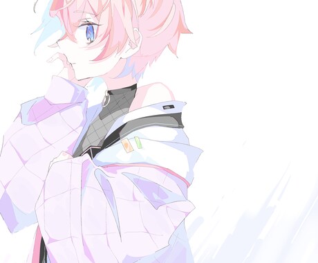 一枚絵作成いたします 綺麗系の透明感のある絵柄でイラストを描きます！ イメージ2