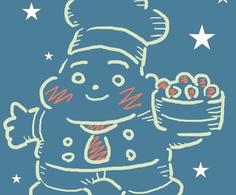 かわいい色味のイラストを制作します お菓子屋さん、パン屋さん等におすすめです！ イメージ1