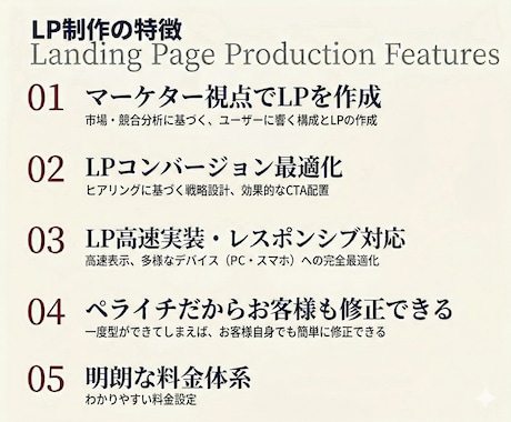 ペライチで『最高のLP』お作りします 消費者に刺さるLP作成はお任せください！！ イメージ2