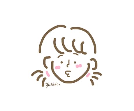 ゆるゆる〜なアイコン描きます 貴方様にできるだけ似せて、アイコン描きます✌︎︎︎ˆˆ✌︎ イメージ1