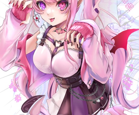 病みかわイラスト制作します MVイラストから立ち絵、アイコンを病みかわいく描きます！ イメージ2