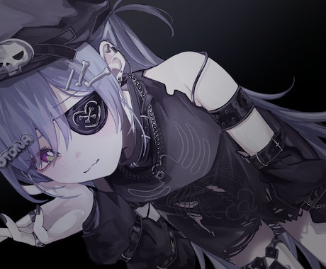 sns用のアイコンや動画用のイラストをお描きします ちょっぴりダークで綺麗なイラストをお求めの方に！ イメージ2