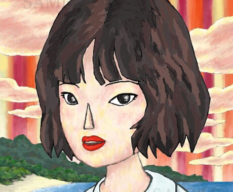 アナログな絵画風のイラストを描きます 主に人物画。自然の風景画も少し。 イメージ2