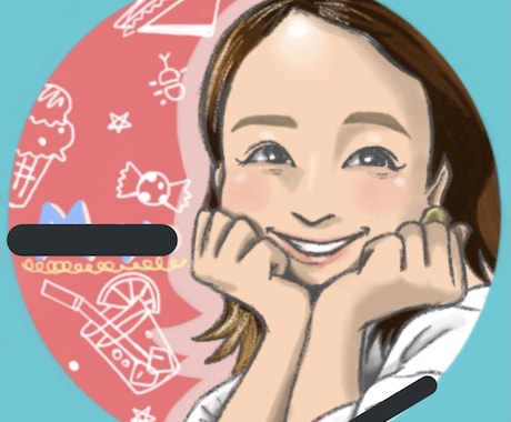 SNS似顔絵アイコン作成します イメージ1