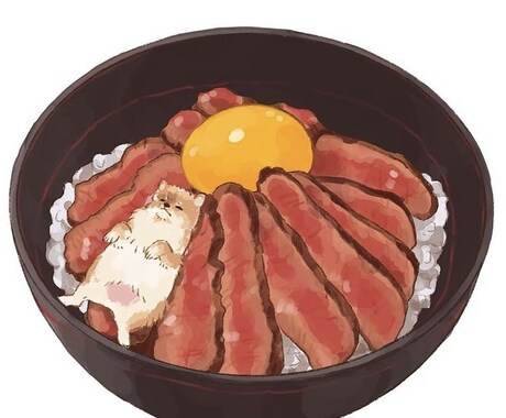 食べ物を美味しそうなイラストで再現します 飲食店のメニューなどにおすすめです イメージ2