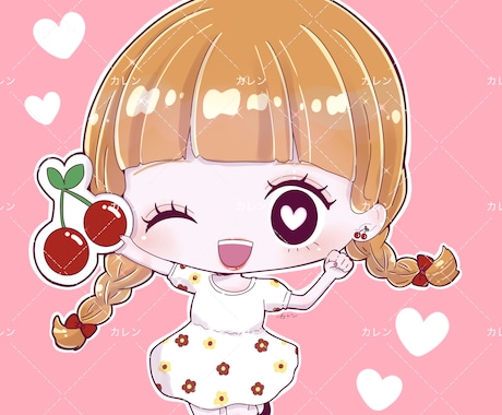 かわいいアイコン作成します 目を惹くかわいいイラストが得意です♡