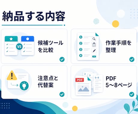 AI・Webツールの使い方を手順書にします 初心者向けに調査・整理しPDFで納品します イメージ2