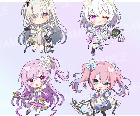 可愛くてシンプルなSDキャラクターを描きます 可愛くもっちりしたキャラクターを描くのが得意です！ イメージ2
