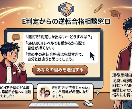 現役早稲田生がリアルな受験戦略・勉強相談に乗ります E判定・MARCH不合格の僕だから教える早稲田逆転合格リアル イメージ2