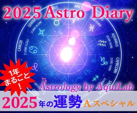 2025年あなただけの総合運・鑑定書を作成します アストロ・ダイアリー(A)スペシャル・オール 年間約60日 イメージ1