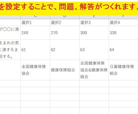 Excelで４択クイズツールを提供します 社員研修、テスト、自身の資格勉強でEXCELを活用しませんか イメージ2