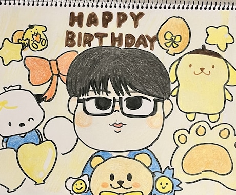 2.3等身の可愛い似顔絵描き色紙描きますます イラスト描くのが好きです。KPOPが大好きです♡ イメージ2