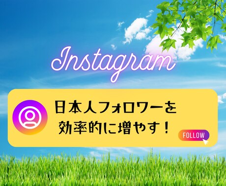 インスタフォロアー増やします 日本人アクティブフォロワーを最短２～３日で１００人増やします イメージ1