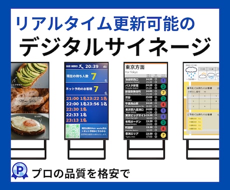 店内表示をスマホで即更新｜サイネージ構築します 待合室・店頭のお知らせ表示、全部スマホ1台で即時更新！ イメージ2