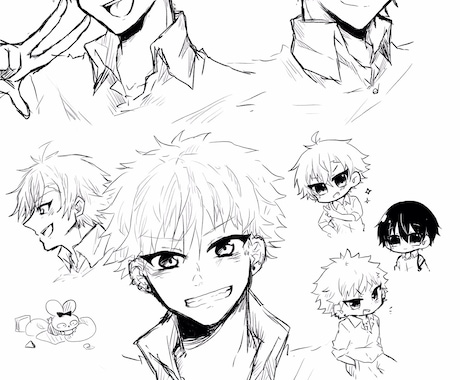 かっこいい男の子お描きします 使用用途自由！あなたの理想の男の子をお描きします！ イメージ2