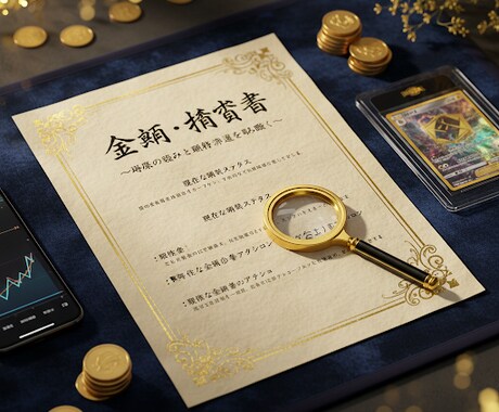 金運鑑定投資・仕事・蓄財のタイミングを教えます FXトレーダーが占う【戦略的金運鑑定】 イメージ1