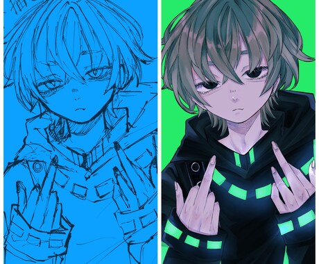 シンプルなアイコン描かせていただきます SNSアイコン、歌ってみた挿絵など、色々とお使い下さい。 イメージ2