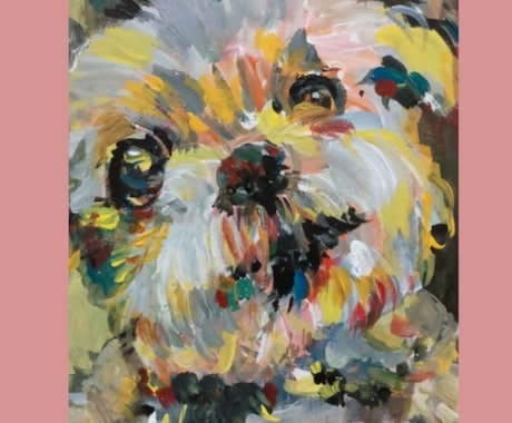手描き 色彩豊かなペットの似顔絵描きます 〜たくさんの色と筆致で「その子らしさ」を描きます〜 イメージ1
