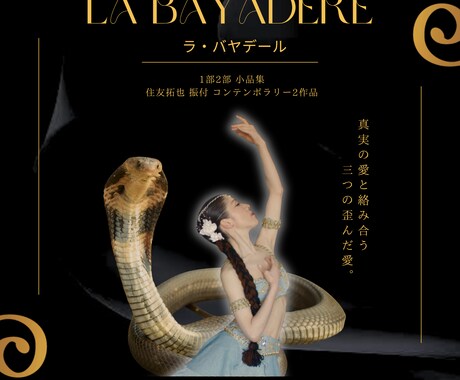 観にいきたい！バレエ発表会チラシ作ります 舞台に込めた想いや世界観のある、観にいきたい！発表会チラシ♡ イメージ2