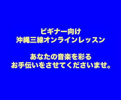 ビギナー向け沖縄三線レッスンをお届けします 約5年間、のべ100名ほどのレッスン実績がございます。 イメージ1