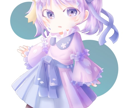 商用利用可能、SDキャラ、ちびキャラ描きます SNSやブログのアバターなどで使えます イメージ2