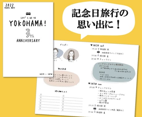国内旅行/日帰り/宿泊/旅のしおり作成します 日常にサプライズを！！！小さな幸せをお届けします！ イメージ2