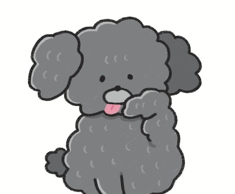ペット似顔絵 × SNSアイコン描きます ペットの好きな仕草をゆるいイラストに！ イメージ2