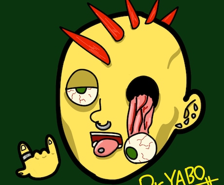 中毒性MAXゆるくて狂ったデフォルメキャラ描きます 普通のアイコンでは埋もれる、そんな悩みを解決する“個性全開” イメージ1